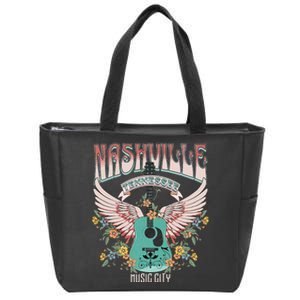 Nashville Country Music City Trip Retro Nash Bash Bach Zip Tote Bag