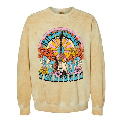 Nashville Country Music City Trip Retro Nash Bash Bach Colorblast Crewneck Sweatshirt