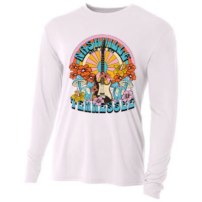 Nashville Country Music City Trip Retro Nash Bash Bach Cooling Performance Long Sleeve Crew