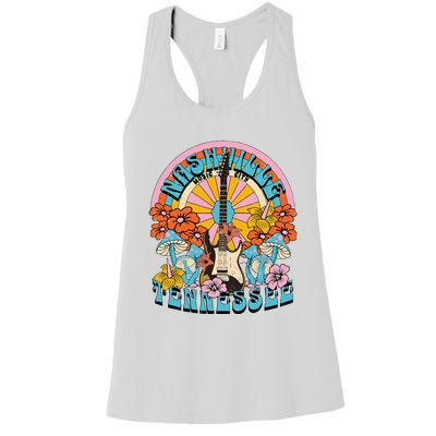 Nashville Country Music City Trip Retro Nash Bash Bach Women's Racerback Tank