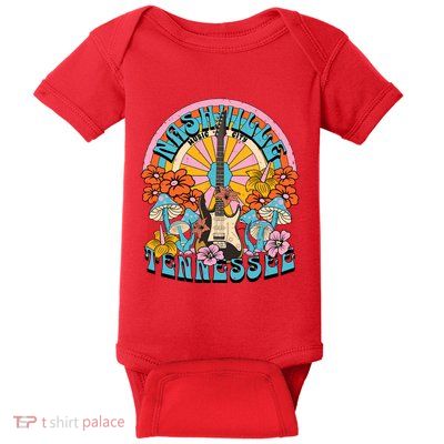 Nashville Country Music City Girl Trip Retro Nash Bash Bach Baby Bodysuit