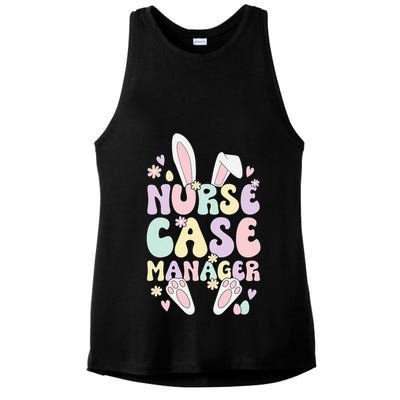 Nurse Case Manager Easter Bunny Case Management Easter Day Ladies PosiCharge Tri-Blend Wicking Tank
