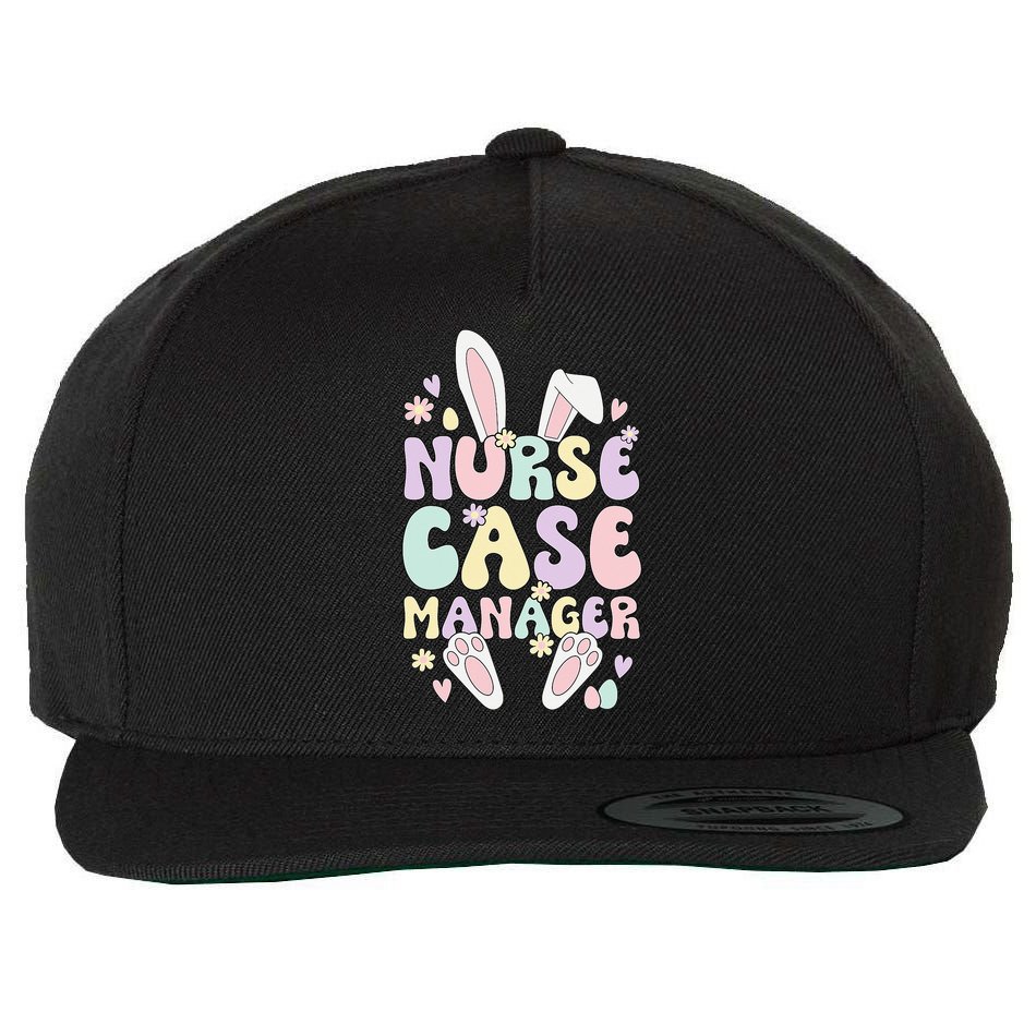 Nurse Case Manager Easter Bunny Case Management Easter Day Wool Snapback Cap