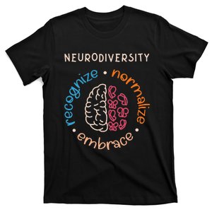 Neurodiversity Celebrate Mental Health ADHD Autism Awareness T-Shirt