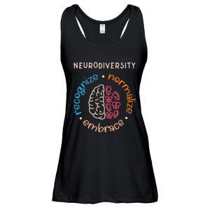 Neurodiversity Celebrate Mental Health ADHD Autism Awareness Ladies Essential Flowy Tank