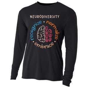 Neurodiversity Celebrate Mental Health ADHD Autism Awareness Cooling Performance Long Sleeve Crew