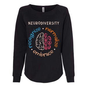 Neurodiversity Celebrate Mental Health ADHD Autism Awareness Womens California Wash Sweatshirt