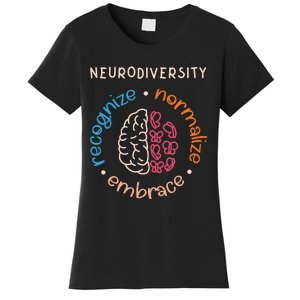 Neurodiversity Celebrate Mental Health ADHD Autism Awareness Women's T-Shirt