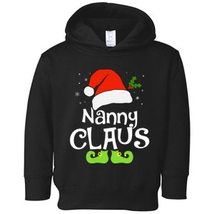 Nanny Claus Matching Family Christmas 2022 Costume Santa Toddler Hoodie