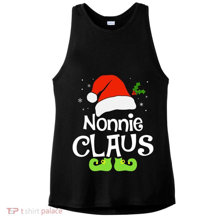 Nonnie Claus Matching Family Christmas 2022 Costume Santa Ladies PosiCharge Tri-Blend Wicking Tank
