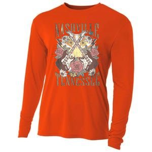 Nashville Country Music City Retro Nash Bash Bach Cooling Performance Long Sleeve Crew