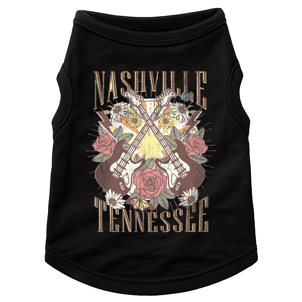Nashville Country Music City Retro Nash Bash Bach Doggie Tank