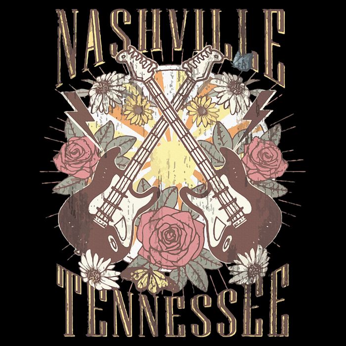 Nashville Country Music City Retro Nash Bash Bach Cooling Performance Crew T-Shirt