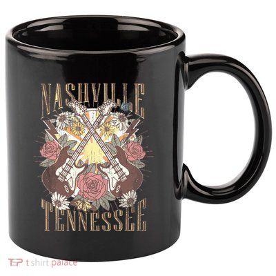 Nashville Country Music City Retro Nash Bash Bach 11oz C Handle Ceramic Mug