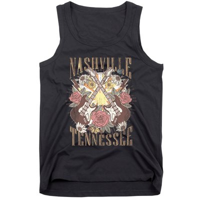 Nashville Country Music City Retro Nash Bash Bach Tank Top