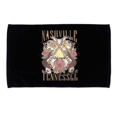 Nashville Country Music City Retro Nash Bash Bach Microfiber Hand Towel