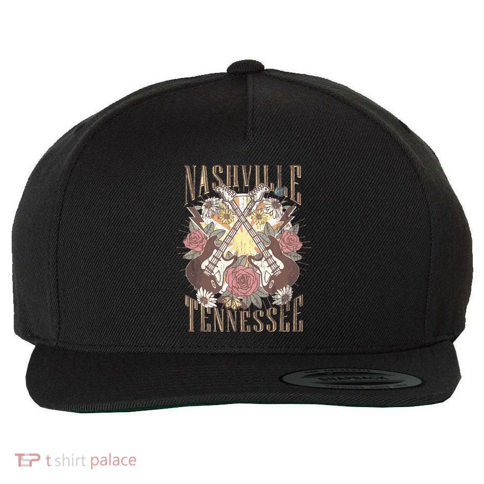 Nashville Country Music City Retro Nash Bash Bach Wool Snapback Cap