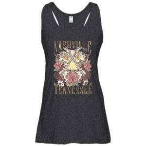 Nashville Country Music City Retro Nash Bash Bach Ladies Essential Flowy Tank