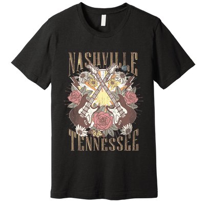 Nashville Country Music City Retro Nash Bash Bach Premium T-Shirt