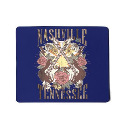 Nashville Country Music City Retro Nash Bash Bach Mousepad