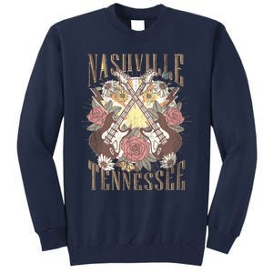 Nashville Country Music City Retro Nash Bash Bach Tall Sweatshirt