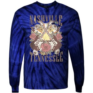 Nashville Country Music City Retro Nash Bash Bach Tie-Dye Long Sleeve Shirt