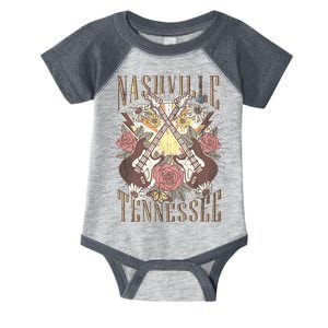 Nashville Country Music City Retro Nash Bash Bach Infant Baby Jersey Bodysuit