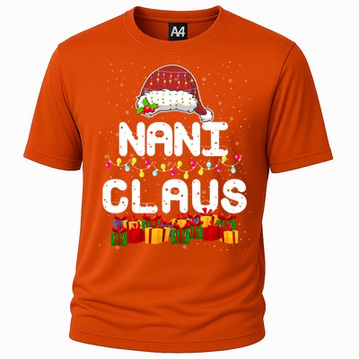 Nani Claus Matching Christmas Grandma Xmas Santa Cool Gift Cooling Performance Crew T-Shirt