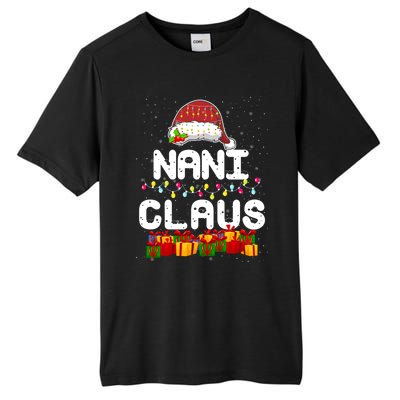 Nani Claus Matching Christmas Grandma Xmas Santa Cool Gift Tall Fusion ChromaSoft Performance T-Shirt