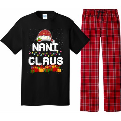 Nani Claus Matching Christmas Grandma Xmas Santa Cool Gift Pajama Set