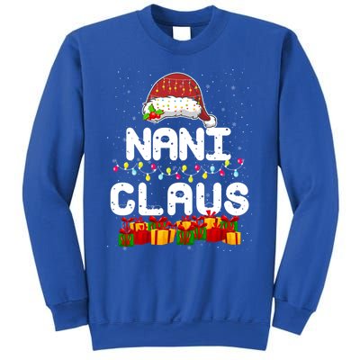 Nani Claus Matching Christmas Grandma Xmas Santa Cool Gift Sweatshirt