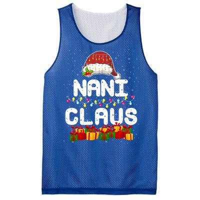 Nani Claus Matching Christmas Grandma Xmas Santa Cool Gift Mesh Reversible Basketball Jersey Tank