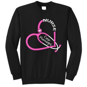 Nurse Case Manager Leopard Stethoscope Heart Nursing Sweatshirt