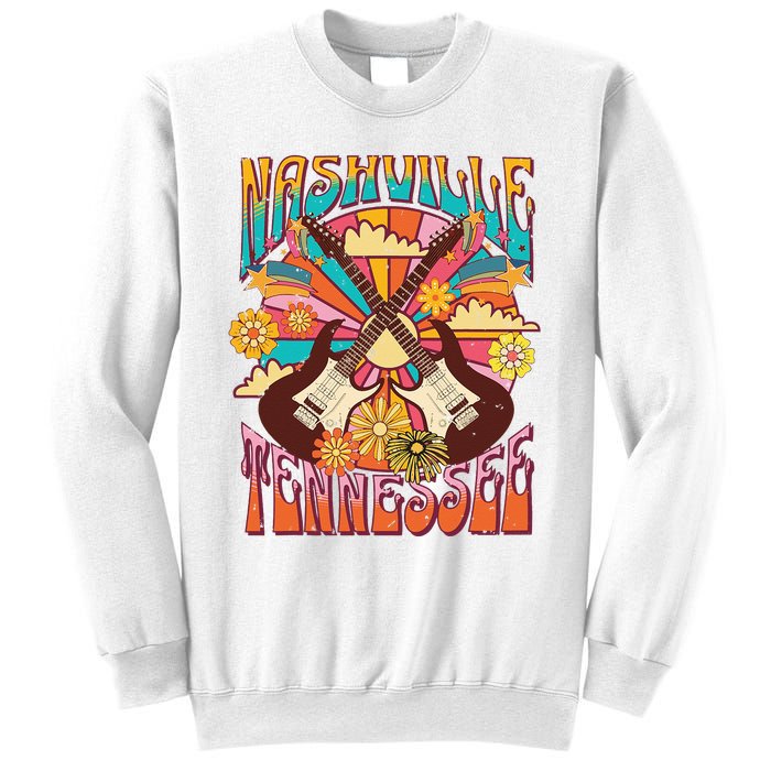 Nashville Country Music City Girls Trip Retro Nash Bash Bach Sweatshirt