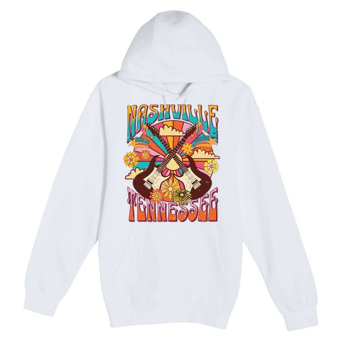 Nashville Country Music City Girls Trip Retro Nash Bash Bach Premium Pullover Hoodie