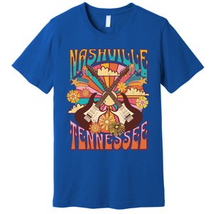 Nashville Country Music City Trip Retro Nash Bash Bach Gift Premium T-Shirt