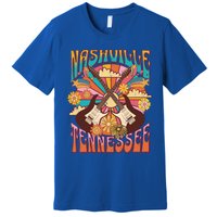 Nashville Country Music City Trip Retro Nash Bash Bach Gift Premium T-Shirt