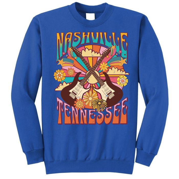 Nashville Country Music City Trip Retro Nash Bash Bach Gift Tall Sweatshirt