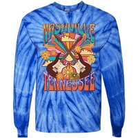 Nashville Country Music City Trip Retro Nash Bash Bach Gift Tie-Dye Long Sleeve Shirt