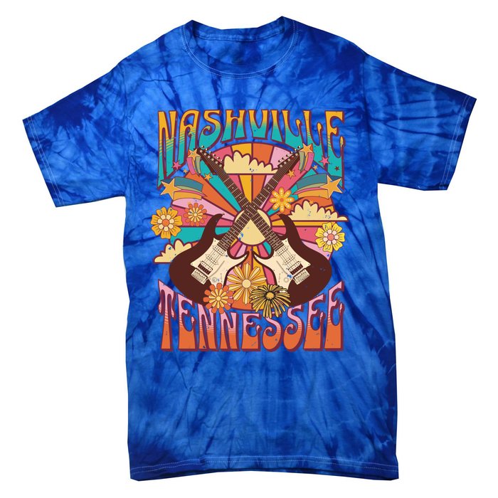 Nashville Country Music City Trip Retro Nash Bash Bach Gift Tie-Dye T-Shirt