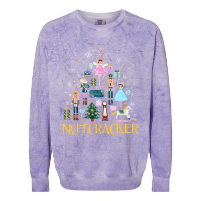 Nutcracker Crackin Merry Christmas Xmas Pajamas Holiday Colorblast Crewneck Sweatshirt