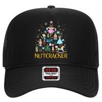 Nutcracker Crackin Merry Christmas Xmas Pajamas Holiday High Crown Mesh Back Trucker Hat