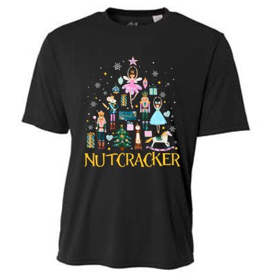 Nutcracker Crackin Merry Christmas Xmas Pajamas Holiday Cooling Performance Crew T-Shirt