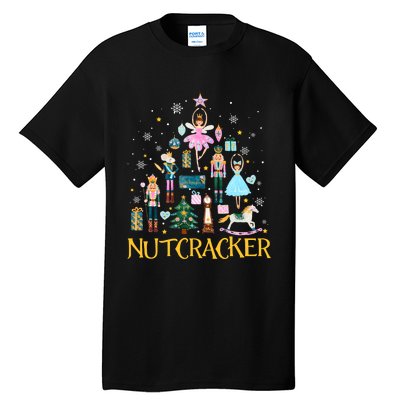 Nutcracker Crackin Merry Christmas Xmas Pajamas Holiday Tall T-Shirt