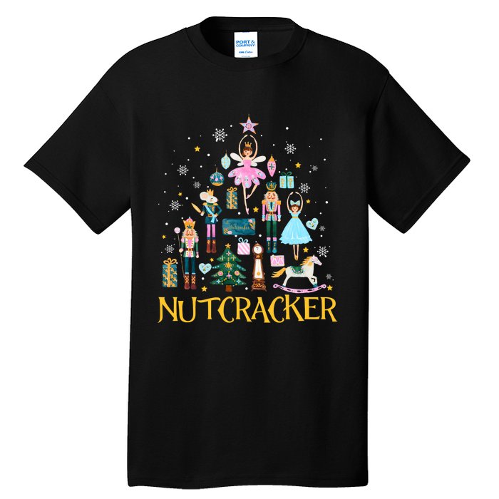 Nutcracker Crackin Merry Christmas Xmas Pajamas Holiday Tall T-Shirt