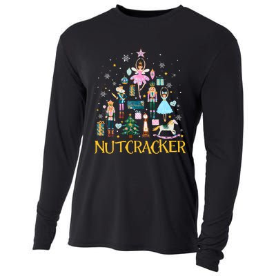 Nutcracker Crackin Merry Christmas Xmas Pajamas Holiday Cooling Performance Long Sleeve Crew