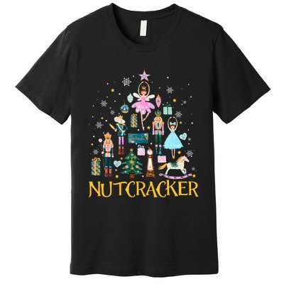 Nutcracker Crackin Merry Christmas Xmas Pajamas Holiday Premium T-Shirt