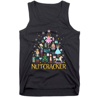 Nutcracker Crackin Merry Christmas Xmas Pajamas Holiday Tank Top