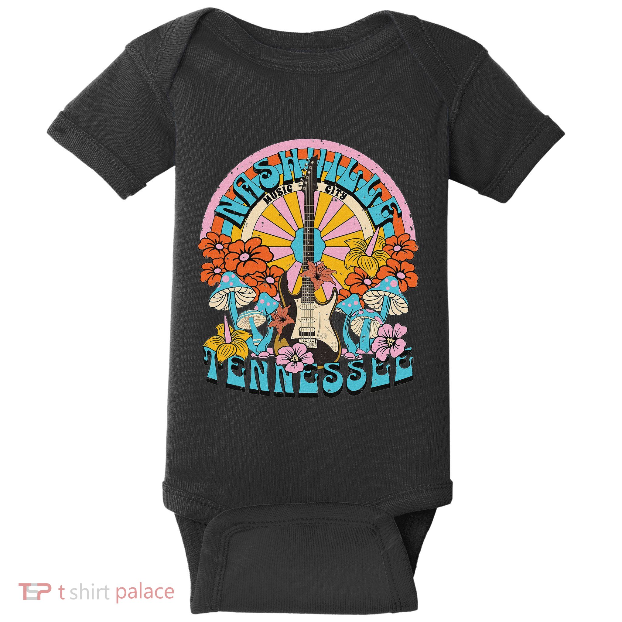 Nashville Country Music City Trip Retro Nash Bash Bach Baby Bodysuit