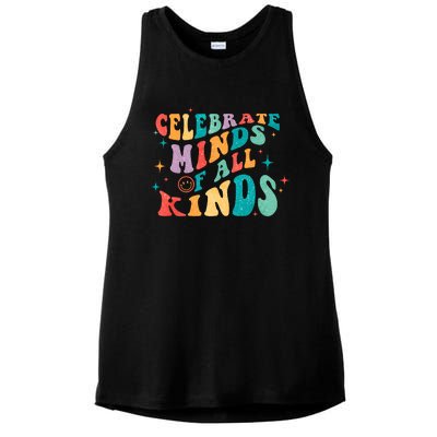 Neurodivergent Celebrate Minds Of All Kinds Autism Ladies PosiCharge Tri-Blend Wicking Tank